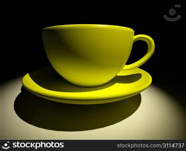Cup of coffee. 3d