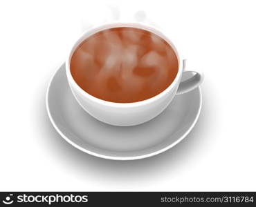 Cup of coffee. 3d