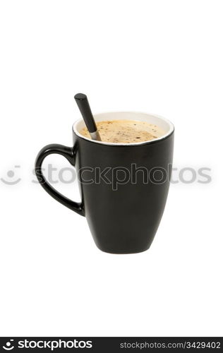 cup of coffee isolated on a white background