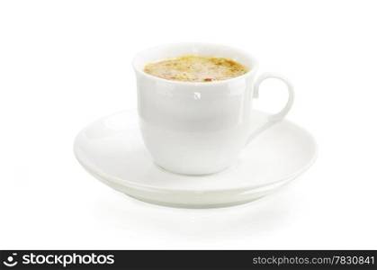 Cup of coffee isolated on a white background