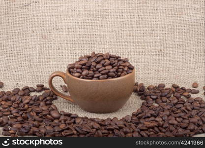 Cup of coffee. Shot in a studio