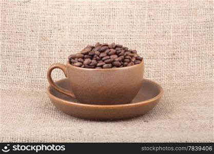 Cup of coffee. Shot in a studio