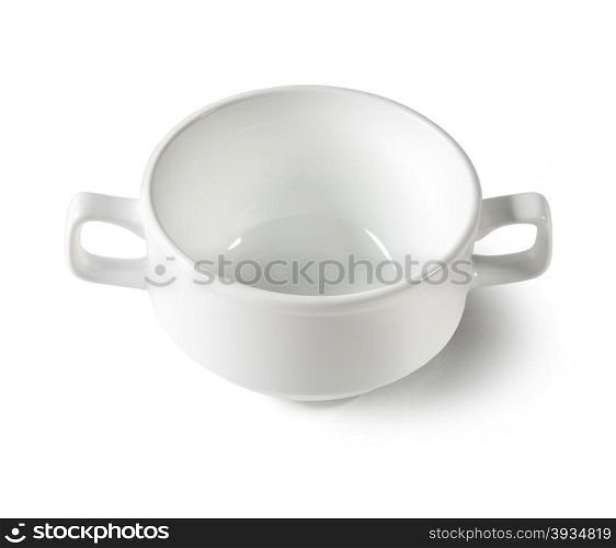 cup of soup. Isolated on white background