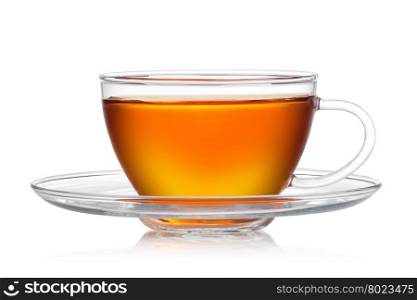 Cup of tea. Cup of tea on a white background