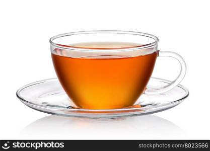 Cup of tea. Cup of tea on a white background