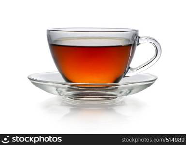 Cup of tea isolated on a white background