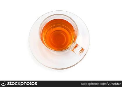 Cup of tea isolated on the white