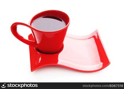 Cup of tea isolated on the white