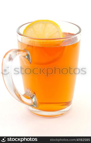 Cup of tea with lemon