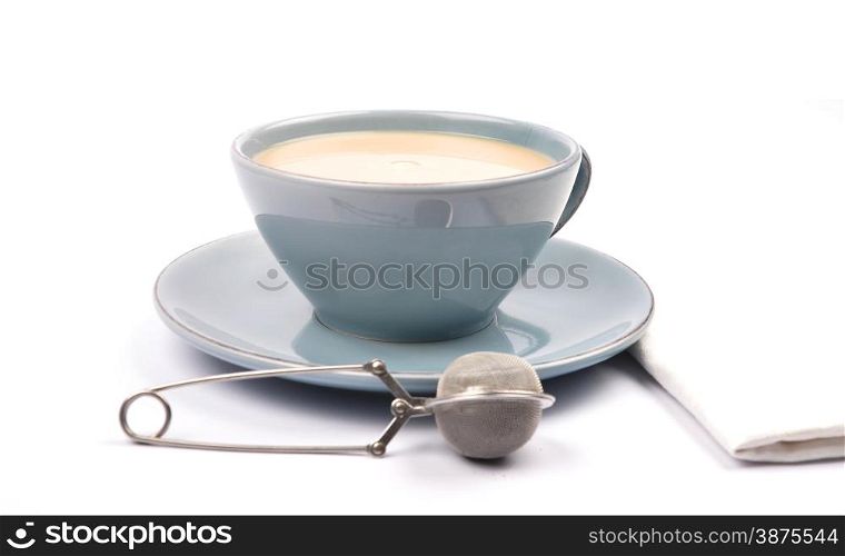 Cup of tea with milk