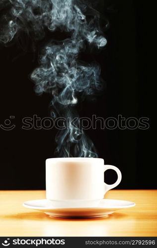 Cup of tea with steam