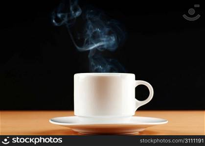 Cup of tea with steam