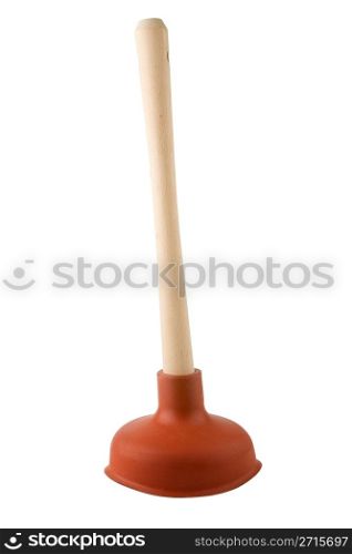 Cup plunger isolated on a white background