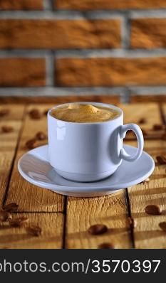 cup with espresso