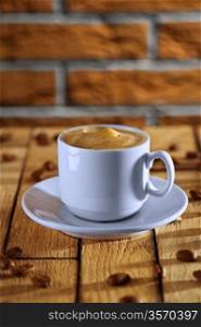 cup with espresso