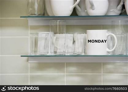Cup with monday design