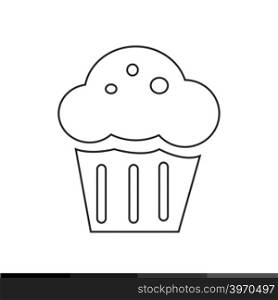 Cupcake Icon Illustration design