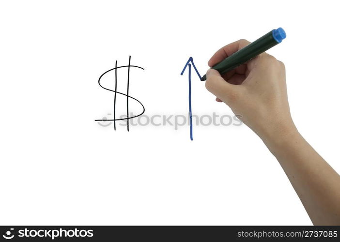 Currency, Exchange, Rates.Hand writing