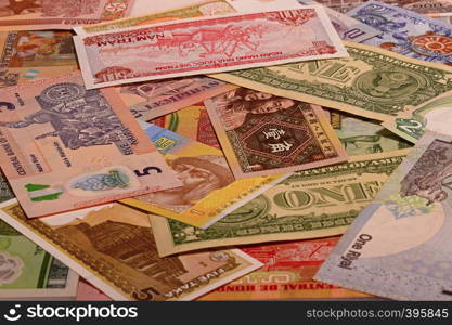 Currency notes background