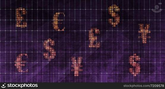 Currency Trading Grunge Wallpaper or Forex Background Art. Currency Trading Grunge Wallpaper