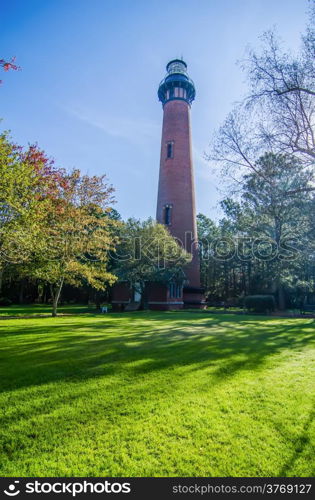 Currituck Beach Lighthouse on the Outer Banks of North Carolina