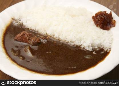 Curry and rice