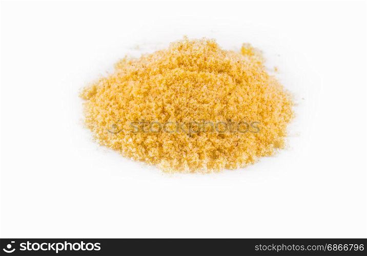 curry powder on the white background