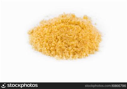curry powder on the white background