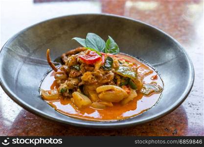 Curry Soft crab with cheese