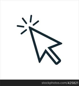 Cursor icon. Click concept symbol. Simple flat illustration