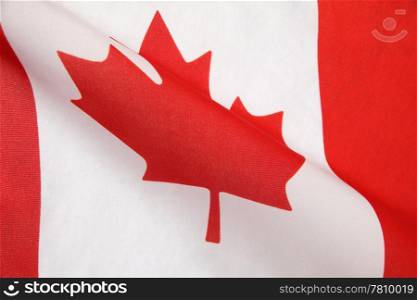 curved flag of Canada