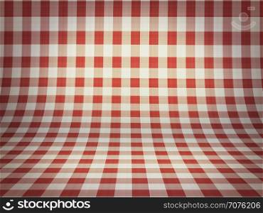 curved red and white striped texture.