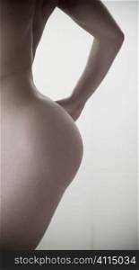 Curves of a naked woman