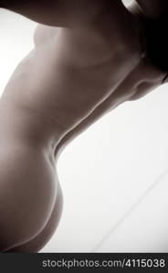 Curves of a naked woman