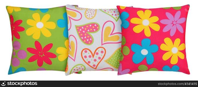 Cushions isolated