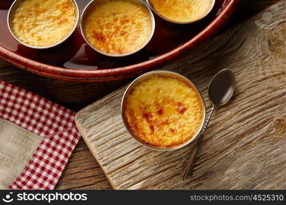 Custard Creme Caramel Flan dessert bain marie oven cooked