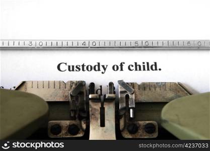 Custody of child