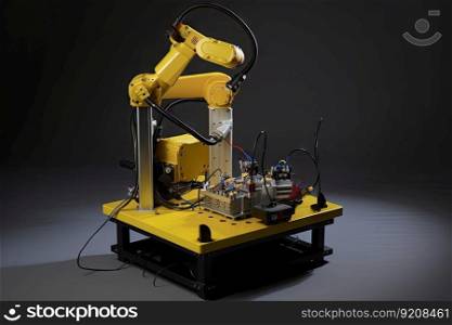 custom robotic end-effector with emergency toolkit for repairing and maintaining critical infrastructure such as bridges, power grids, and water supply systems, created with generative ai. custom robotic end-effector with emergency toolkit for repairing and maintaining critical infrastructure such as bridges, power grids, and water supply systems