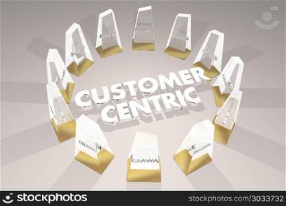 Customer Centric Awards Best Focus on Clients 3d Illustration