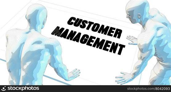 Customer Management Discussion and Business Meeting Concept Art. Customer Management