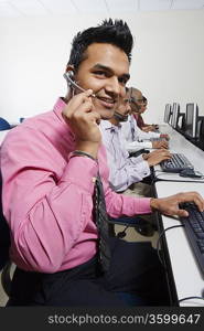 Customer Service Rep in Call Center