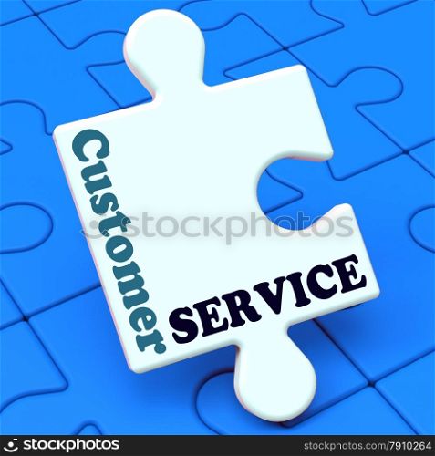 . Customer Service Showing Help Or Assistance For Consumer