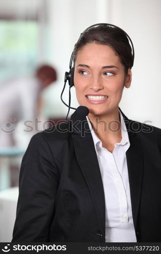 Customer service woman