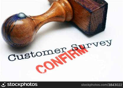 Customer survey - confirm