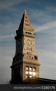 Customs House Clock in Boston, Massachusetts, USA