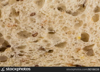 Cut bread close up texture for background