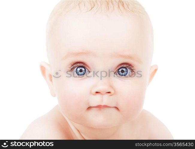 cute baby with blue eyes