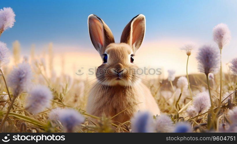 Cute Easter bunny rabbit