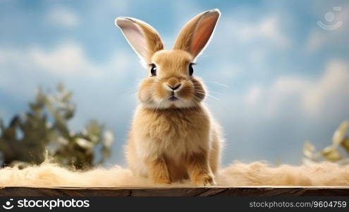 Cute Easter bunny rabbit