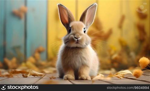 Cute Easter bunny rabbit